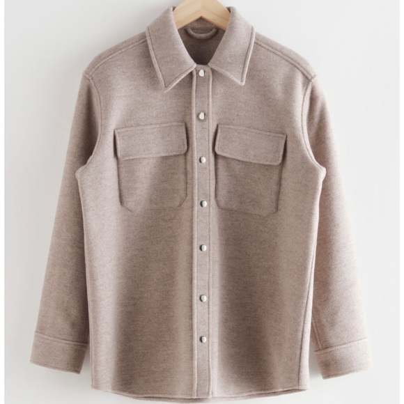 Oversized Wool Blend Overshirt - Picture 4 of 4